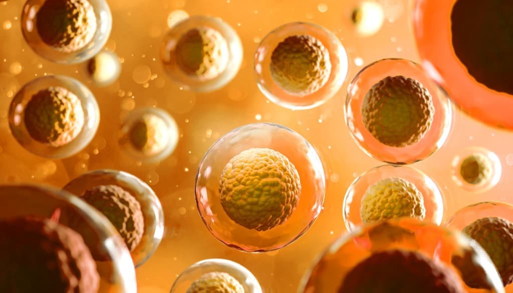 Microscopic cellular structure